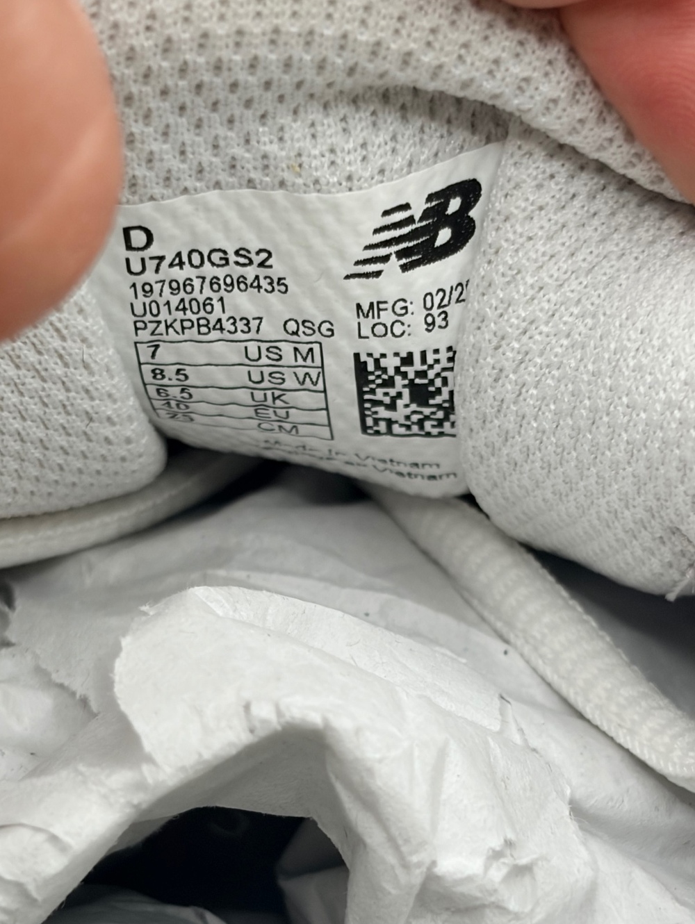 New Balance 740 Grey Day Unisex Sneakers 7 Men’s / 8.5 Women’s - Picture 5 of 7